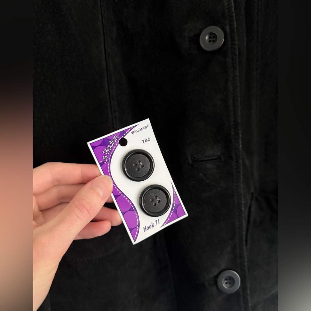Black suede chore jacket - Picture 7 of 7